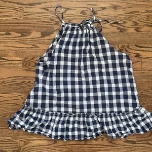 Plaid tie tank